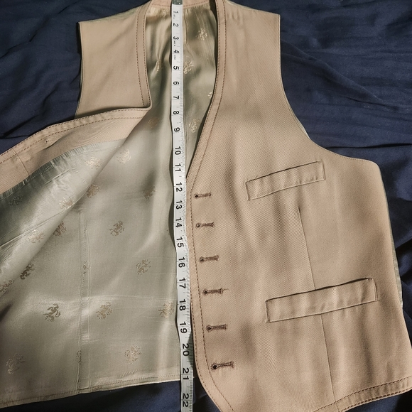 3-piece tan suit - vintage - made in UK - Picture 13 of 16